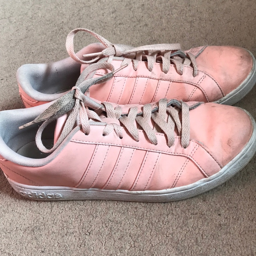Baby Pink Adidas Superstars